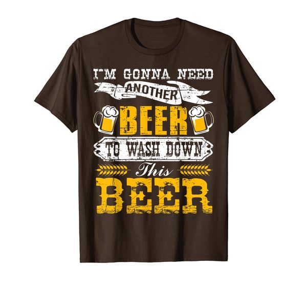 

i'm gonna need another beer to wash down this beer shirt, White;black