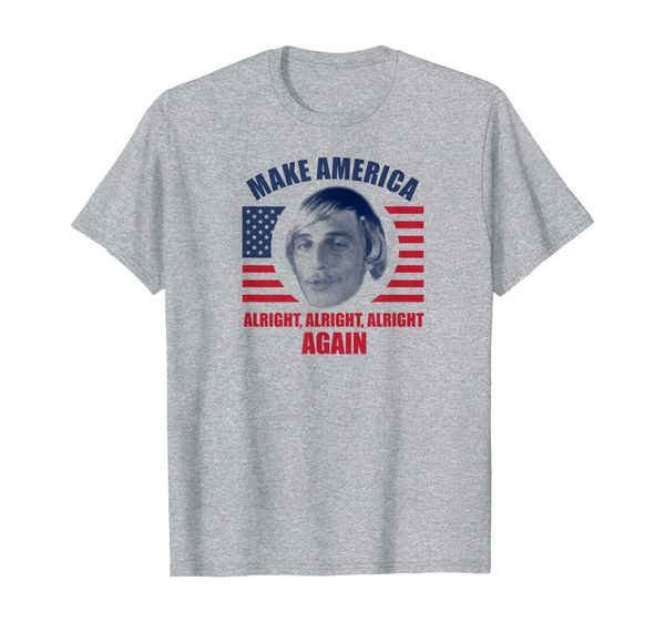 

make america alright alright alright t-shirt, White;black