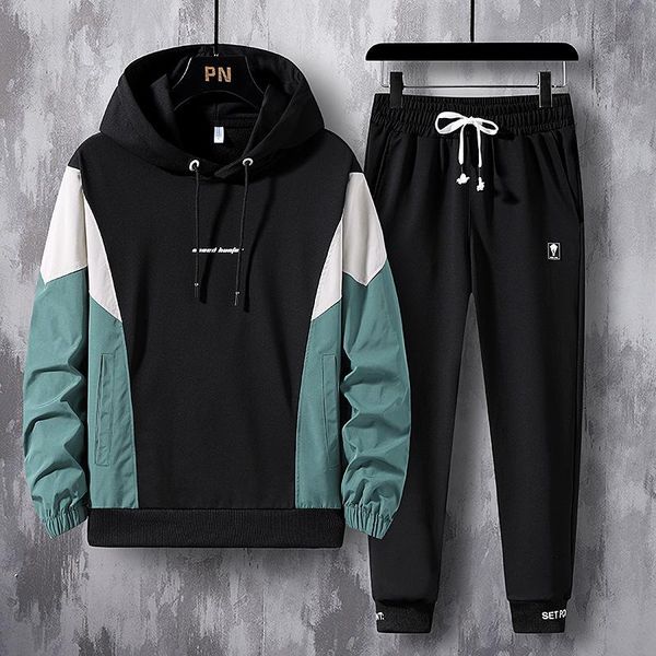 

men's tracksuits men tracksuit two piece set 2021 brand sets sportswear spring autumn jacket+pants casual sports suit clothing hip hop, Gray