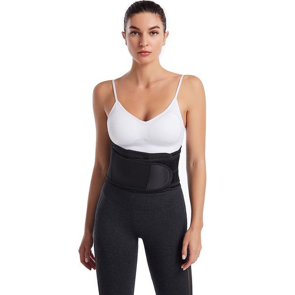 

women's shapers black latex women waist trainer corset sweat belt weight loss cincher body shaper trimmer workout fitness burning girdl, Black;white