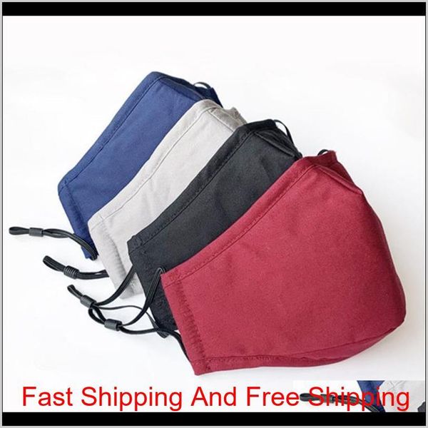 

washable anti dust mask windproof mouth-muffle bacteria proof cotton pm2.5 mask mouth anti-fog haze keep w qylemd garden2010, Black