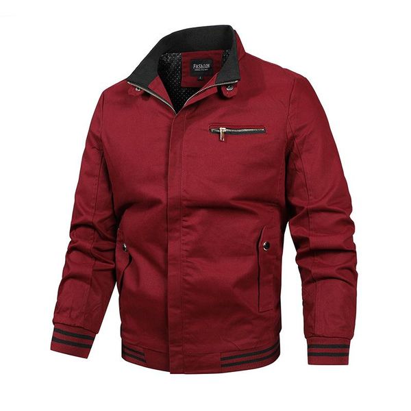 

men's jackets bomber jacket military pilot cargo coats streetwear casual windbreaker army outwear for male, Black;brown
