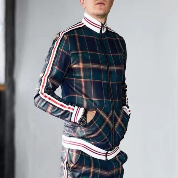 

shirt 3d printing casual zipper stripe trendy men's sweater straight, Black