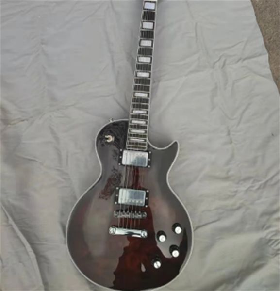 

red pattern lp six string electric guitar, our store can customize any style of electric guitar and bass guitar guitars guitarra