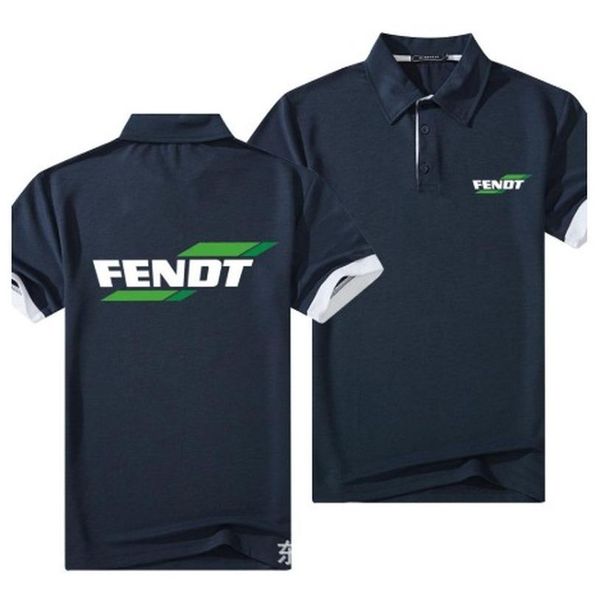 

men's polos fendt short sleeve shirt men turn-over collar fashion casual slim breathable solid color business, White;black