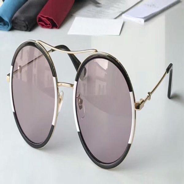 

0061s white/black glasses 56mm sunglasses women box luxury sunglasses designer new round shades with sonnenbrile vvrqc