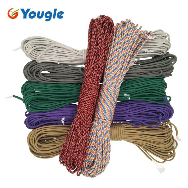 

outdoor gadgets yougle 100ft 31m 7 strands paracord 550lb rope cuerda escalada mil spec type camping survival tent equipment 25-31