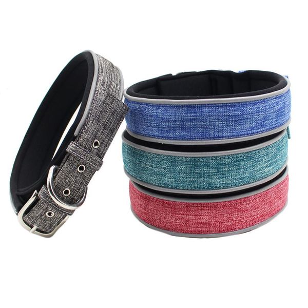 

dog collars & leashes collar reflective puppy for small medium large dogs pet all seoson doggie necklace basic neck ring