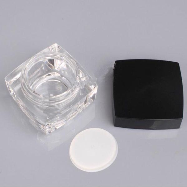 

storage bottles & jars 5/10g square cube acrylic jar clear cream pot mini cosmetic container makeup sample packaging bottle f20212141