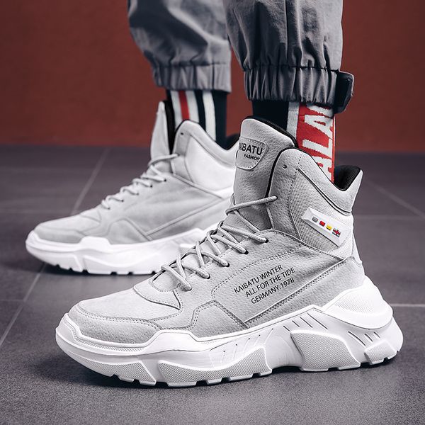 

men winter autumn keep warm chunky high shoes male rubber sole sneakers plimsolls espadrilles man super cool brand trainers
