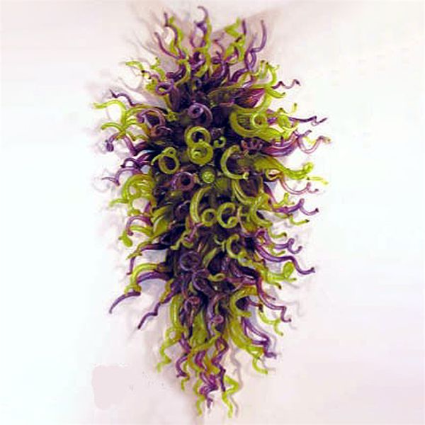 

hand-blown glass crystal purple w135x70cm led chandelier art pendant light chandelier indoor l hall/parlor decoration