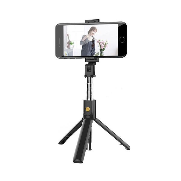 

selfie monopods k07 mobile phone bluetooth stick with tripod integrated multi-function mini po live artifact universal black