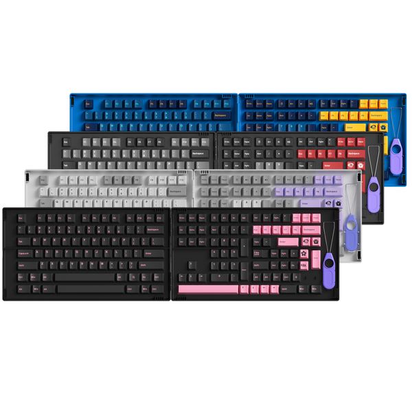 

akko cherry profile pbt doubleskeycap for mx stem keyboard silent muted macaw black pink psittacus bm60 bm65 bm68 xd64 xd68hello