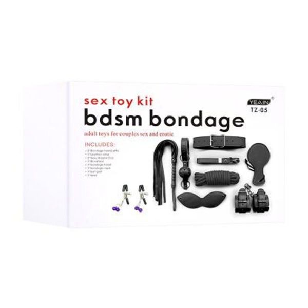

bondage set erotic sm leather of 8 pieces bundled with flirtation alternative gay toys for couples bdsm kit