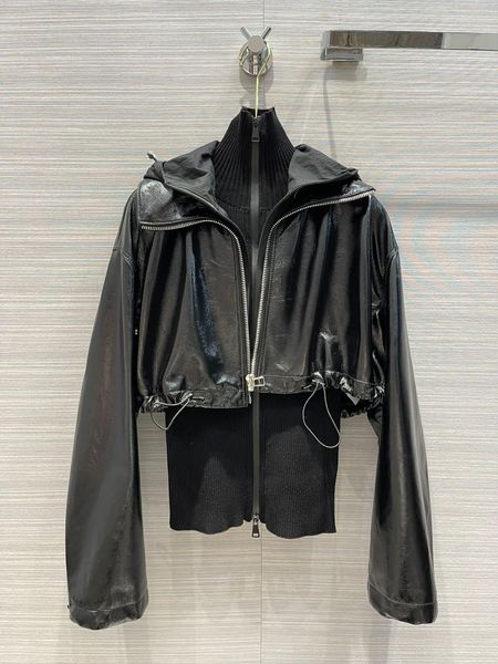 

women's jackets the 2021 fake two piece design brief paragraph wool sweater suit jacket + collar zipper cultivate one's morality 0, Black;brown
