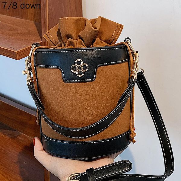 

evening bags 2022 autumn/winter women's bag japan and south korea simple frosted bucket diagonal shoulder fashionable casual single