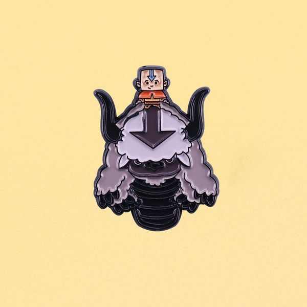 

pins, brooches american animated television series lapel badges metal enamel pin hat clothes bag men women fashion jewelry gifts ornaments, Gray
