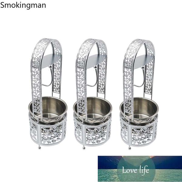 1 ADET Yeni Yaratıcı Metal Gümüş Nargile Shisha Narguile Aksesuarları için Yüksek Parcoal Kömür Sepet