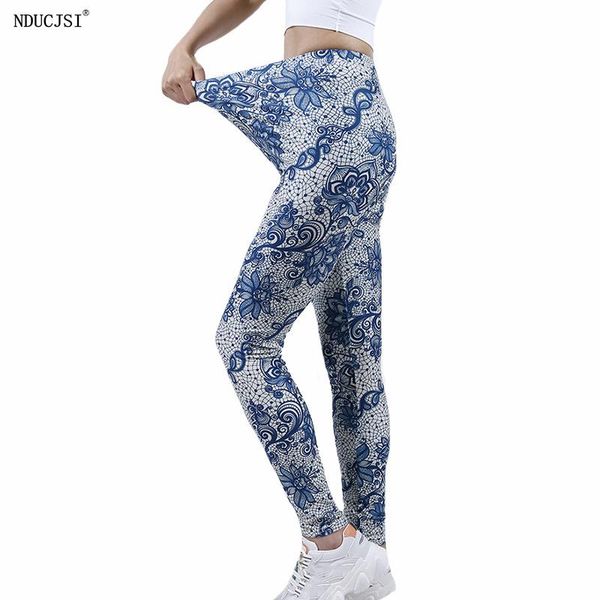 

women's leggings nducjsi women high waist workout tights breathable fitness jogging female clothing trousers active pants, Black