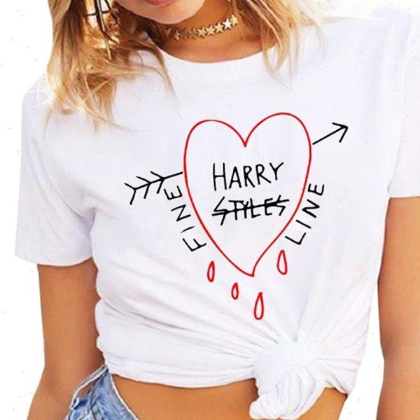

harry style tshirt short sleeve harajuku women t shirt summer 90s graphic ullzang tshirt cartoon t shirt tees female, White