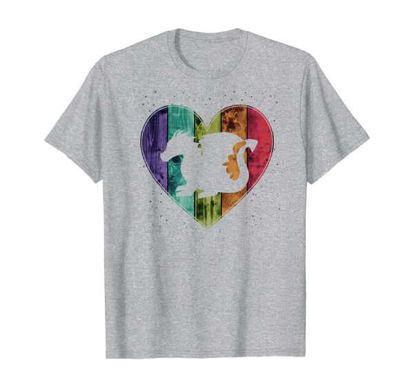 

distressed wooden heart dragon colorful t-shirt, White;black