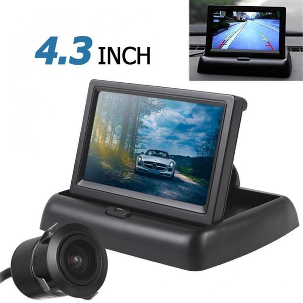 

car video 4.3 inch 480 x 272 resolution 2-channel input cars rear view monitor + 420 tvl 18mm lens reverse camera