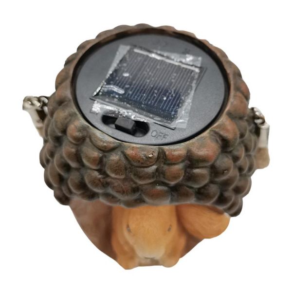 

solar lamps 1pc outdoor decoration light stump squirrel night yard