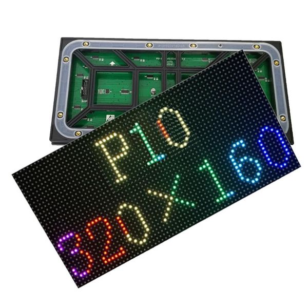 

special sale full color p10 outdoor led module hub75 interface smd 1/4 scan current 320*160mm