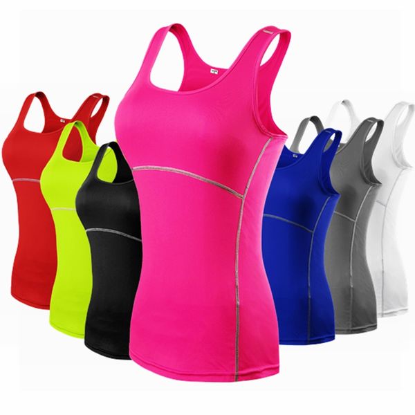 

2021 women yoga shirts breathable tank summer sports fitness workout gym sleeveless t shirts sporting quick drying loose vest, White;black