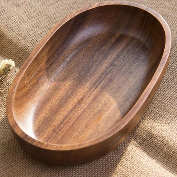 

kitchen storage & organization japanese-style dried fruit dish oval wood tableware serving tray cake desserts snack dishes household di