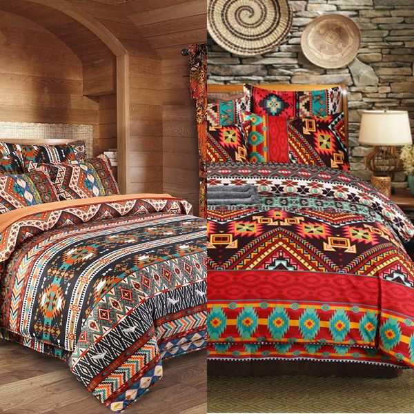 Lovinsunshine bohemian consolador conjunto de cama king edredão capa cama capa cc01 # c0223