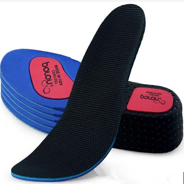

shoes materials 1 pair poron breathable cushioning insole cropable men's and women's -absorbing eva sports insoles, Black