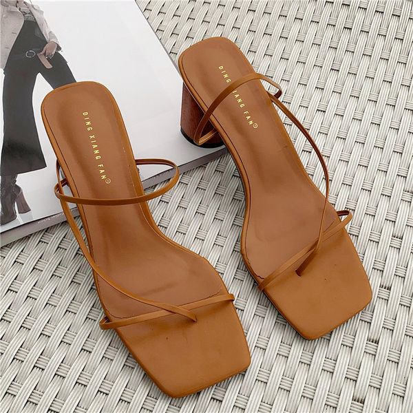 

summer woman 8cm high heels sandals classic block heels platform pumps lady, Black