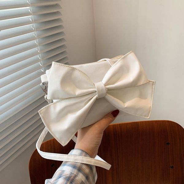 

evening bags women crossbody bag sweet big bow nylon messenger wholesale creative design elegant shoulder lady fashion accessories