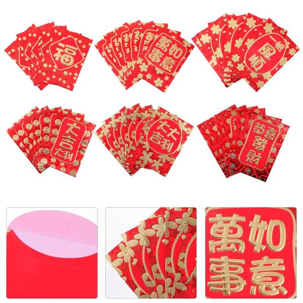 

gift wrap 60pcs spring festival red envelopes year envelope chic packets