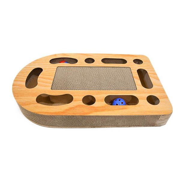 

cat toys care paper scratch board pad soft bed mat training toy double-sided durable happy interesting
