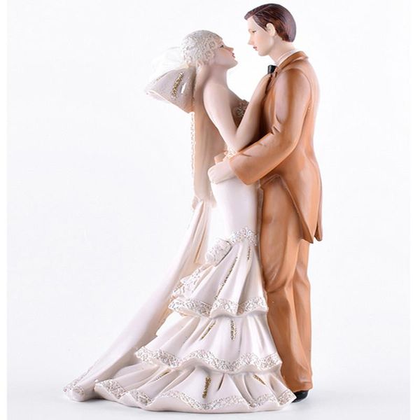 

decorative objects & figurines home decoration accessories resin lovers statue model wedding gift the bride and groom figurine ornaments dec