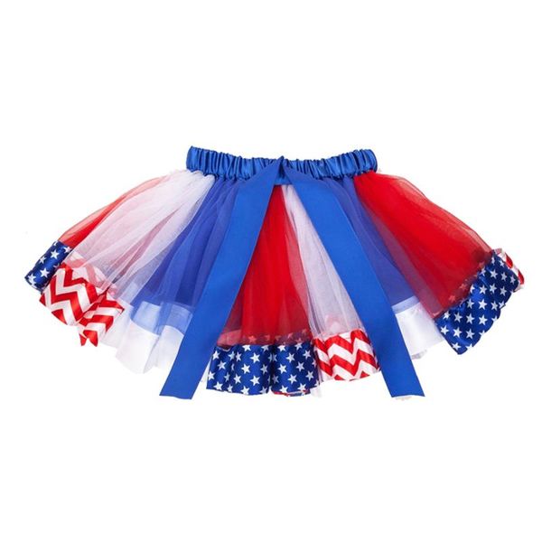 

skirts tutu skirt girls rainbow with blue white red forth of july usa america independence celebration summer baby kids clothes
