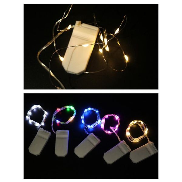 

strings led fairy lights silvery copper wire string lamp with battery-box for gift box wedding centerpiece party christmas table decor