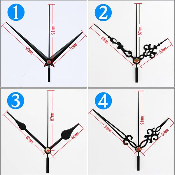 

wall clocks 100 sets silent sun 12888 clock movement mechanism 18mm shaft with variety of styles hands diy replacement parts decor