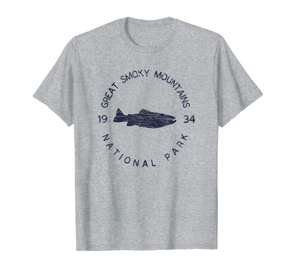 

great smoky mountains national park usa vintage design navy t-shirt, White;black