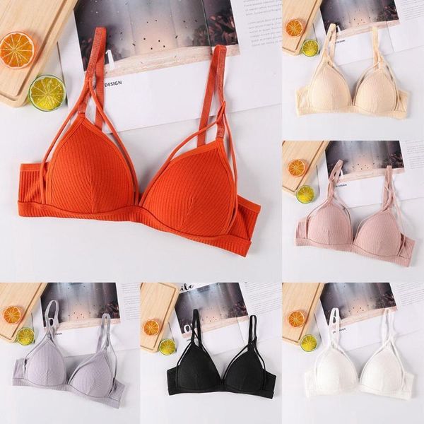 

bras push up bra for women seamless bralette lingerie female underwear full cup backless brassiere adjustable fixed strap, Red;black