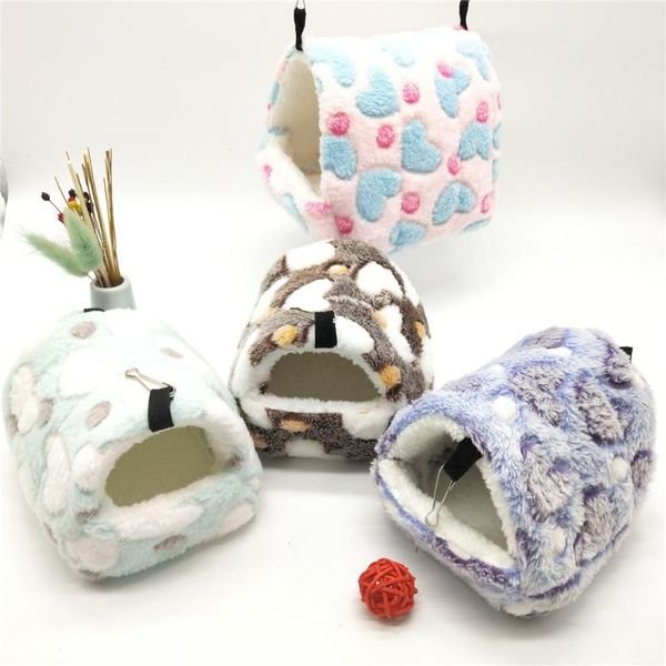 

small animal supplies pets cages winter spring hamster guinea pig squirrel keep warm nest soft comfortable sleepping bed hammock tent