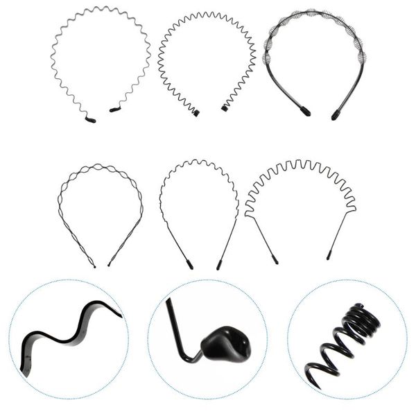 

hair clips 6pcs invisible face washing hoops makeup hairbands boy sports