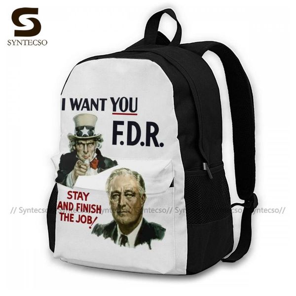 

president backpacks girl durable casual backpack polyester summer bags