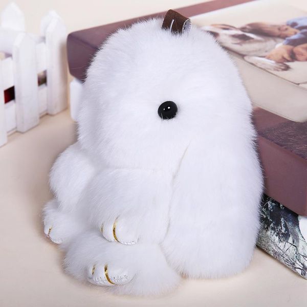 

male bags lovers genuine keychain hangings suit female pendant plush birth rabbit rex rabbit quality car plush bunny gift vpccl, Red;black