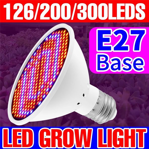 E27 Bitkiler Işık Büyümek Tam Spektrum Ampul LED Aydınlatma AC85-265V Hidroponik Büyüyen Işıklar Büyüme Çadır Kutusu Fide