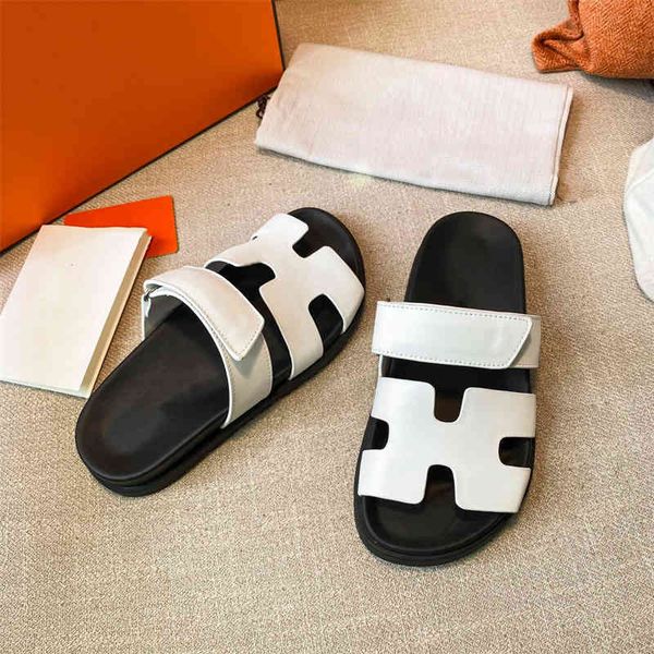 

70% off wholesale flip-flops fashion womens summer sandals genuine leather women's shoes designer luxury hook&loop for, Black