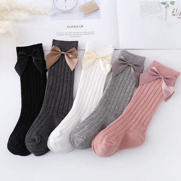 

leggings & tights fashion baby girl bowknot princess stockings born infant toddler kids casual soft cotton solid ribbed socks hosiery 0-3y, Blue