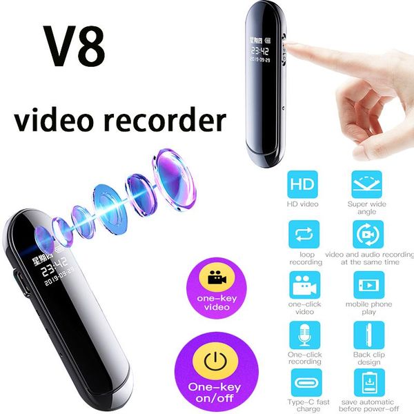 

mini cameras 1080p digital clock wide angle hd camera dvr video recorder outdoor sports convenient for hanging out